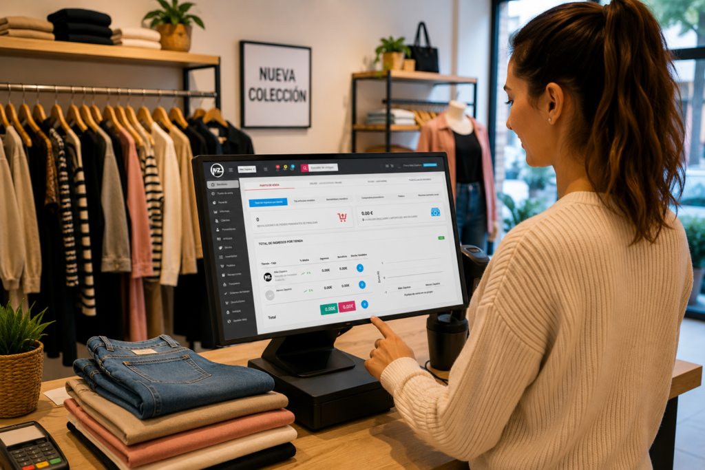 TPV para tiendas de ropa con control de ventas, stock y ecommerce desde una única plataforma