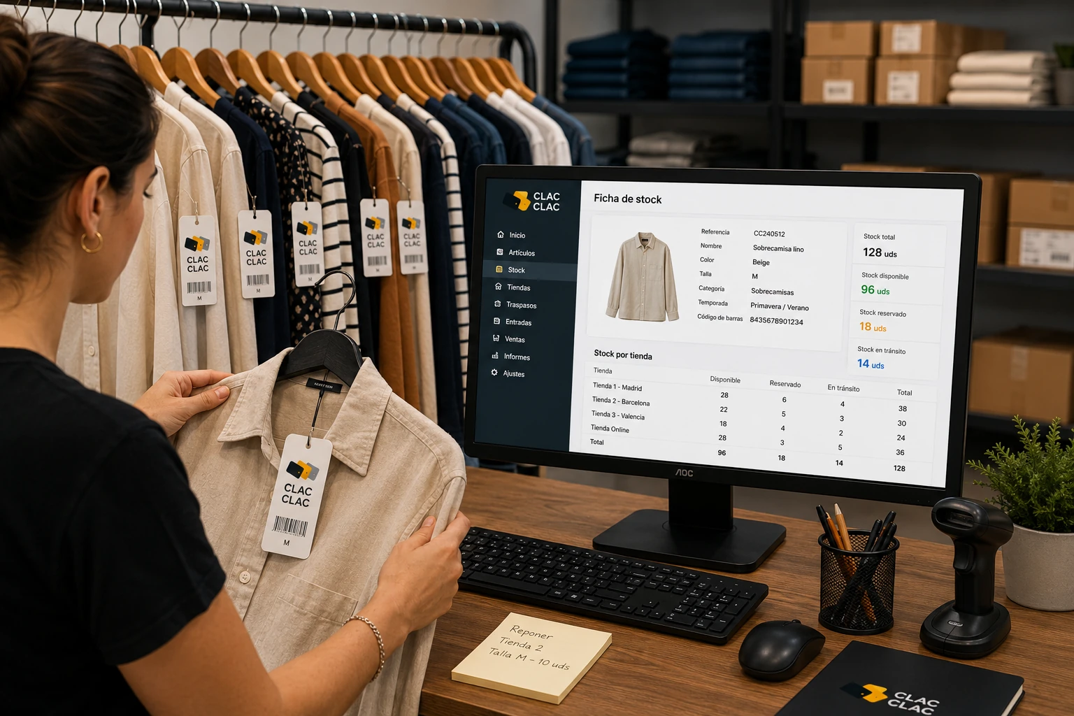 Controla el stock de todas tus tiendas de ropa​